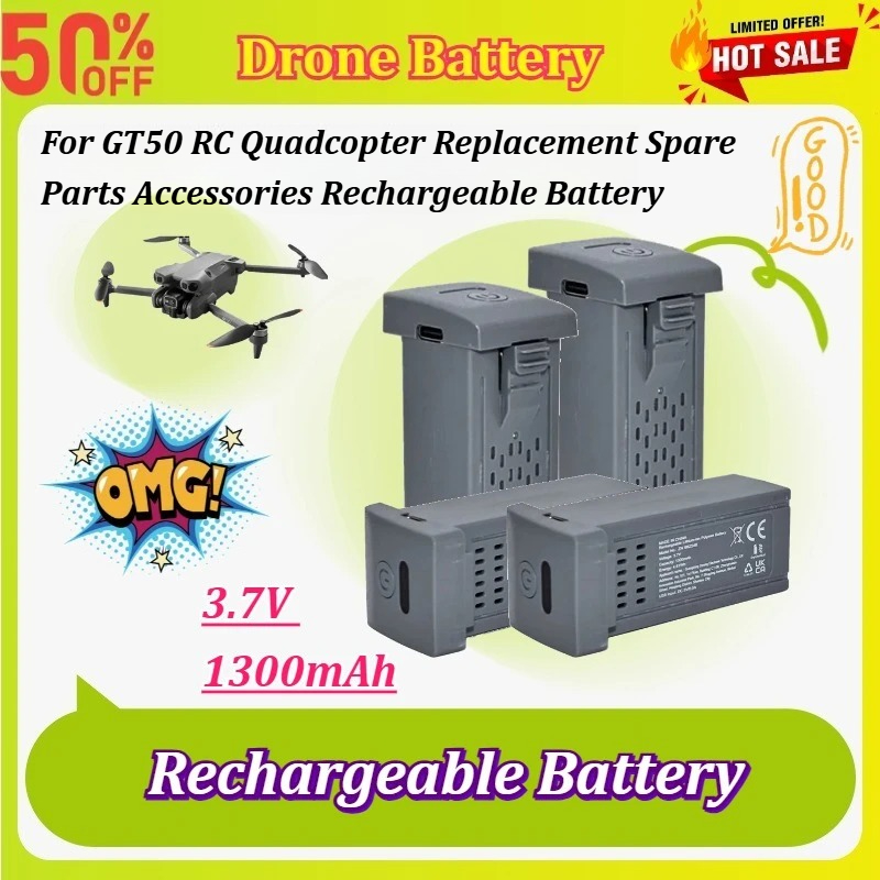 Drone Battery Li-Ion - Baterai Drone 3.7V 1300mAh 1-5 Buah
