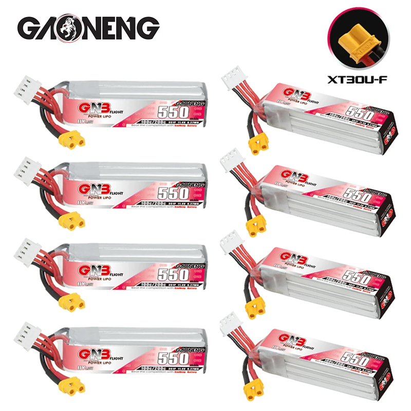 Drone Battery Lipo - GNB HV 11.4V 550MAh 100C/200C Baterai