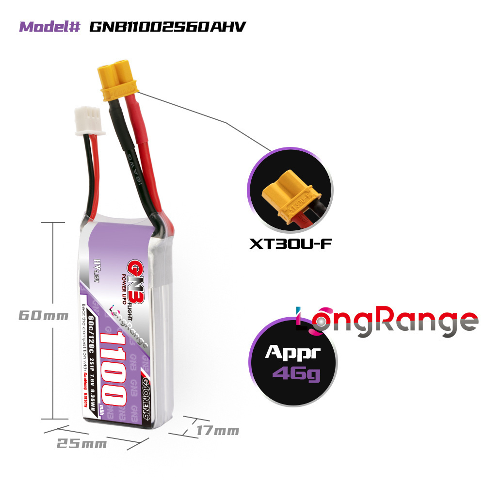 GNB Drone balap panjang, suku  - Drone Battery Lipo ulasan dan harga